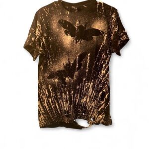 Y2K SAAD Butterfly Shirt With Cut Outs Size M